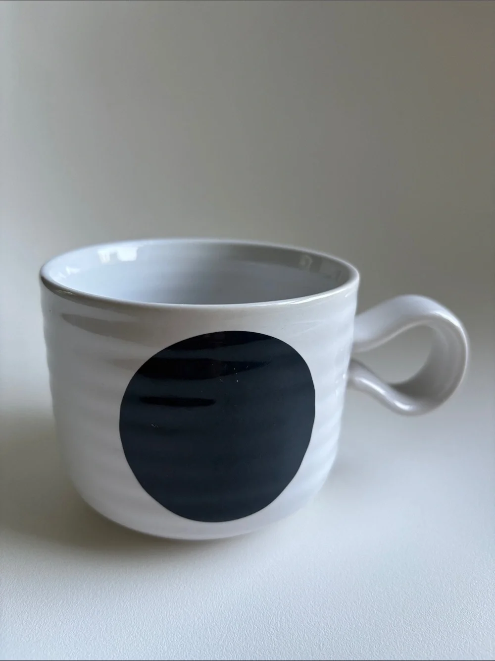 Crate&Barrel Camilla Engdahl ELSA Mug rare discontinued EUC ribbed ceramic